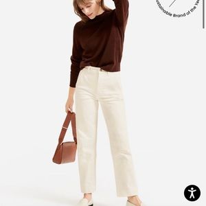 Everlane Straight leg pant in Sandstone